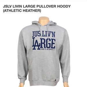 JSLV LIVIN LARGE PULLOVER HOODY (ATHLETIC HEATHER)